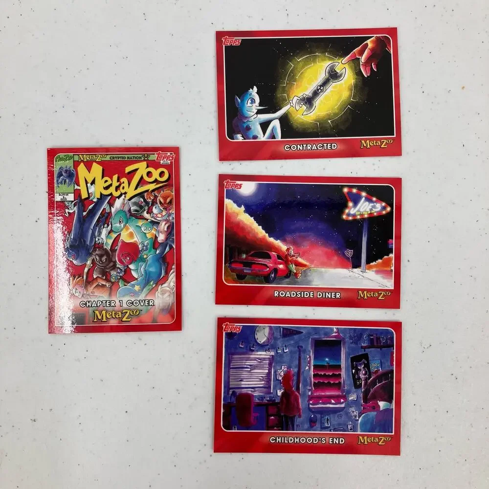 Topps MetaZoo Cryptid Nation Cover Contracted Mixed Lot Of 4 Trading Game Cards